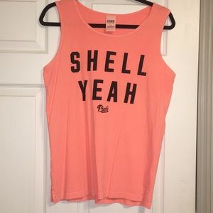Victoria’s Secret PINK Shell Yeah Coral Tank